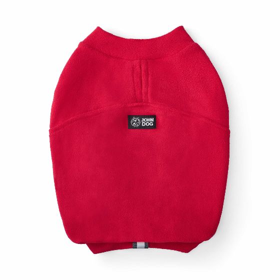 Czerwona bluza polarowa
